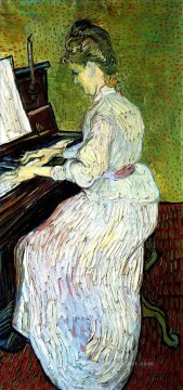 Vincent Van Gogh Painting - Marguerite Gachet al piano Vincent van Gogh
